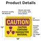 Signmission Radiation & Laser Sign, 12 in H x 18 in W, Vinyl Decal, Rectangle OS-2PACK-CR-D-1218-L-10163 - alternate 5